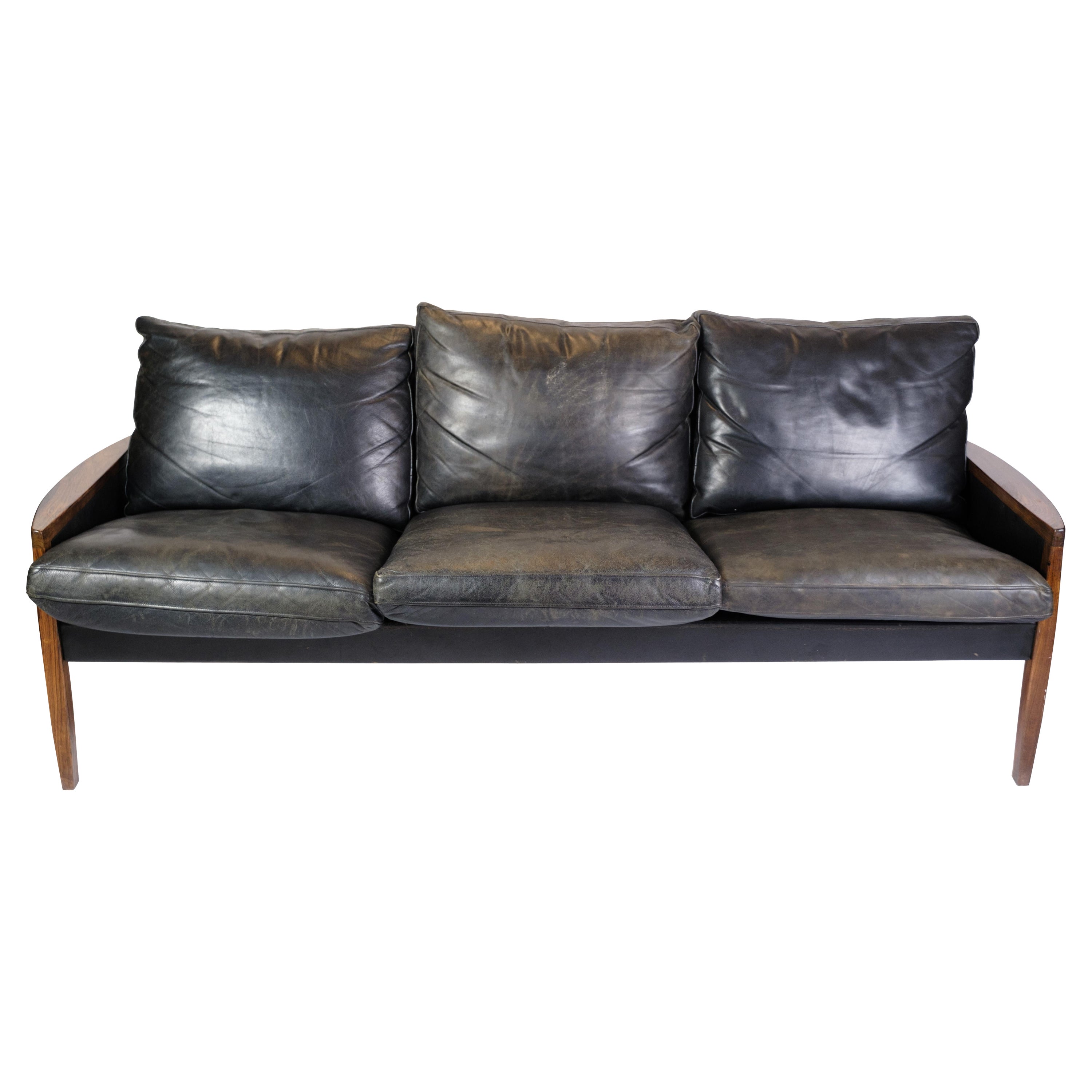 3 pros. Sofa aus Palisanderholz von Hans Olsen, hergestellt von Brdr. Juul K. Aus den 1960er Jahren im Angebot