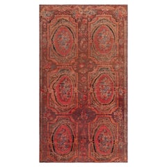 1900s Caucasian Karabagh Handmade Wool Rug