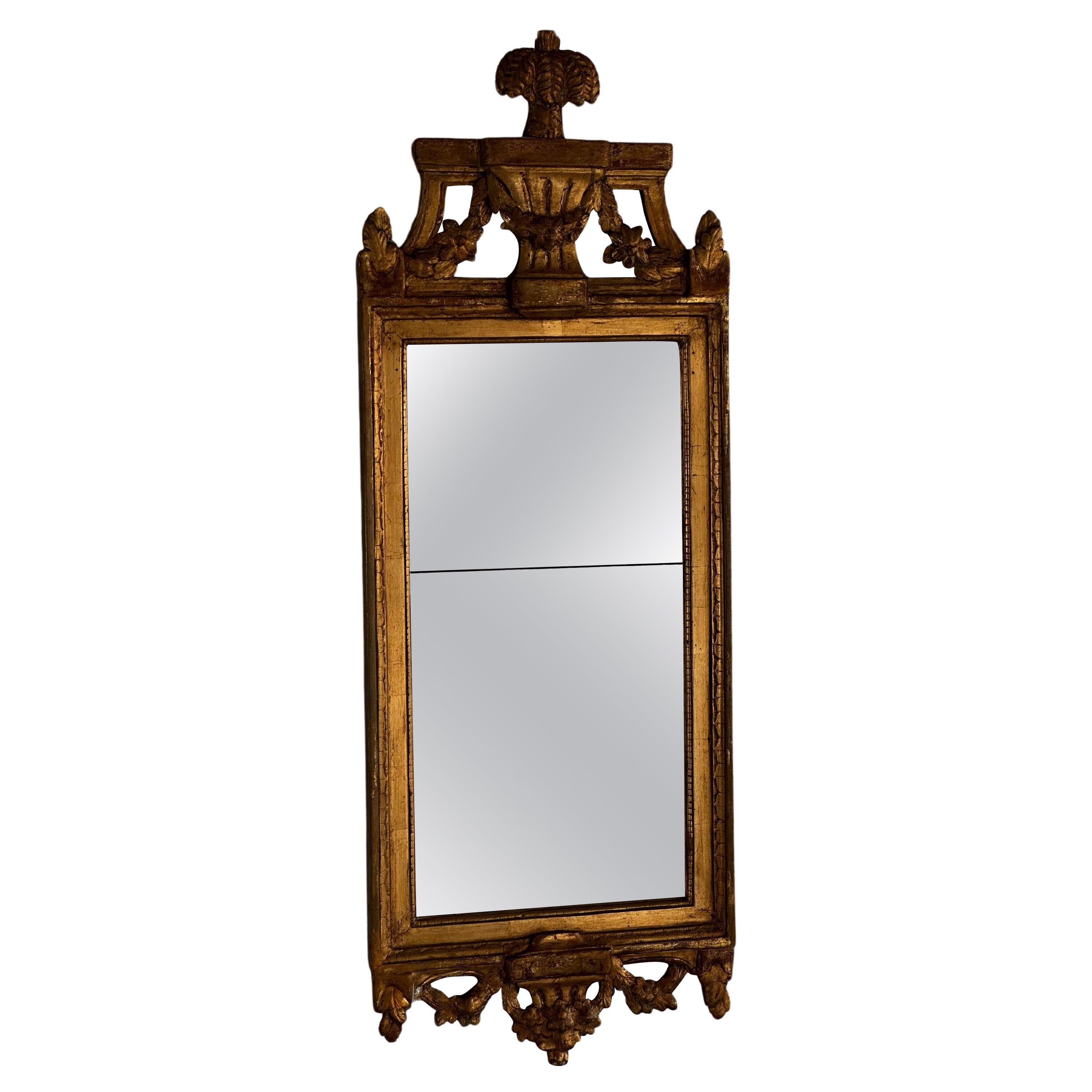 18th Century Gustavian mirror signed Johan Åkerblad, Stockholm For Sale