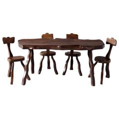 Slab Dining Table in Elm 12