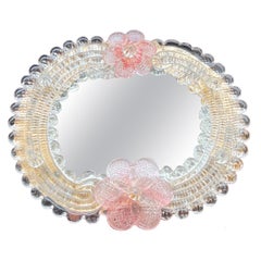 Vintage Venetian Murano glass mirror, 1960