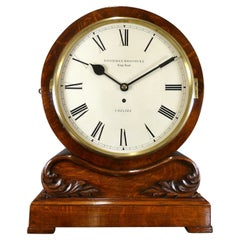 Oak Cased Drumhead Fusee Bracket Clock, Goodman Brothers, Kings Road, Chelsea