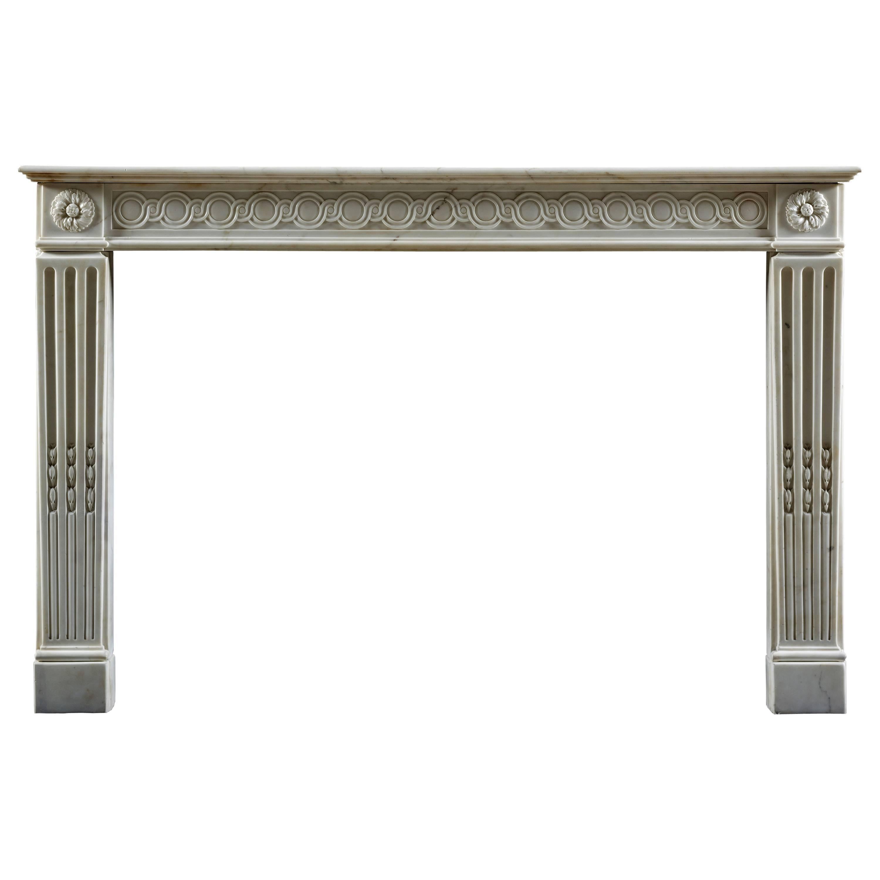 Rare and Very High Quality Antique 18th Century French Fireplace Mantel For Sale