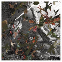 Paradis Perdue Black and White Wallpaper by Magnus Gjoen, Visioni Collection