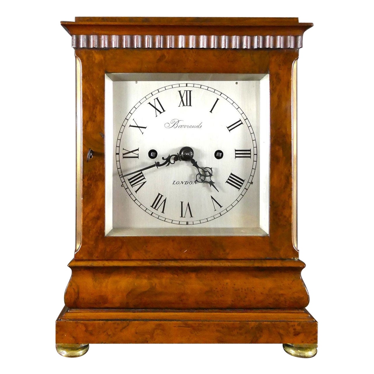 Horloge de bibliothèque Regency de Barrauds, Londres en vente