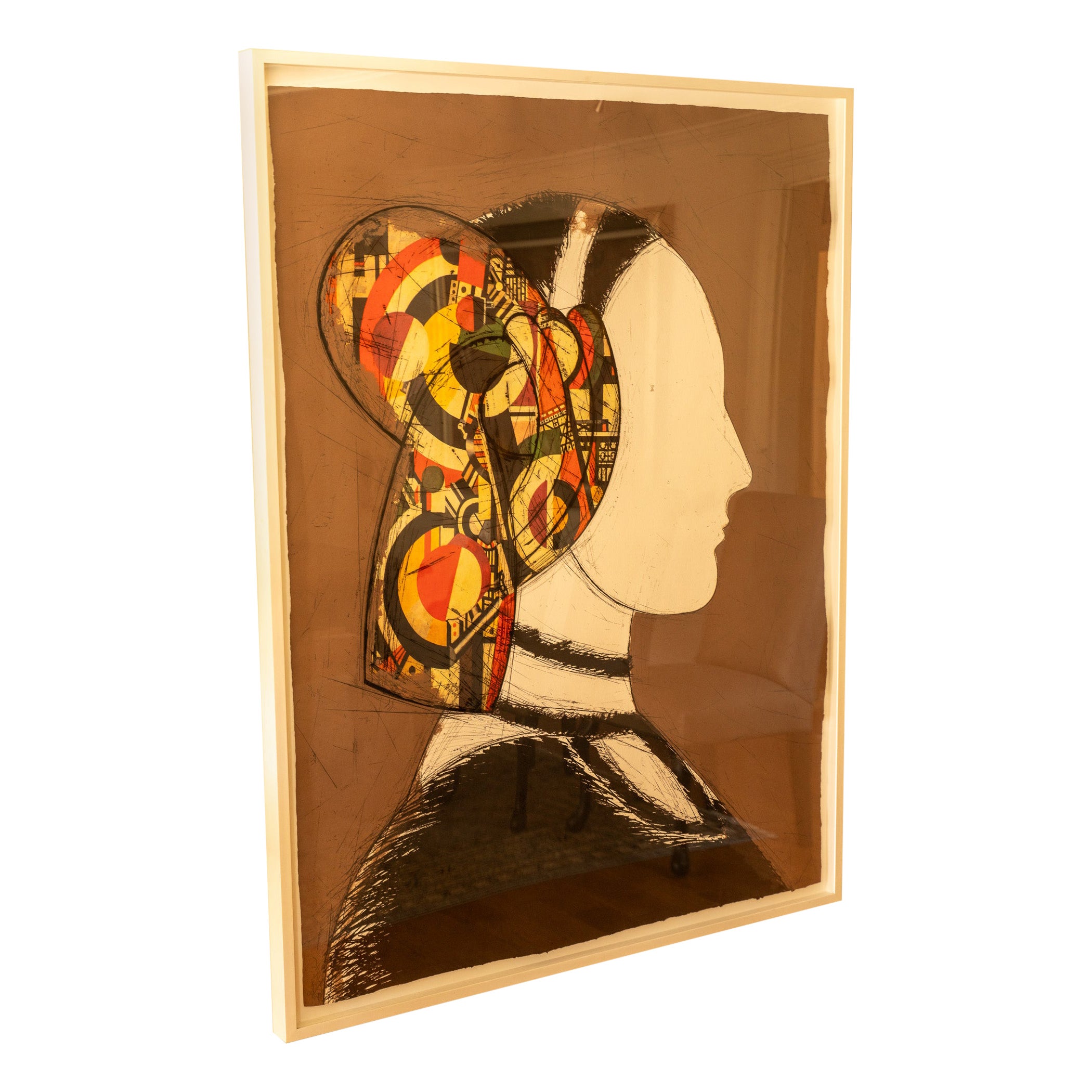 Manolo Valdes. Perfil 111,  "Chiara"  Etching and Silkscreen  30/50