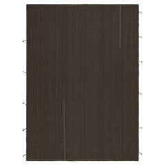 Rug & Kilim’s Contemporary Kilim in Brown, with Beige Accents