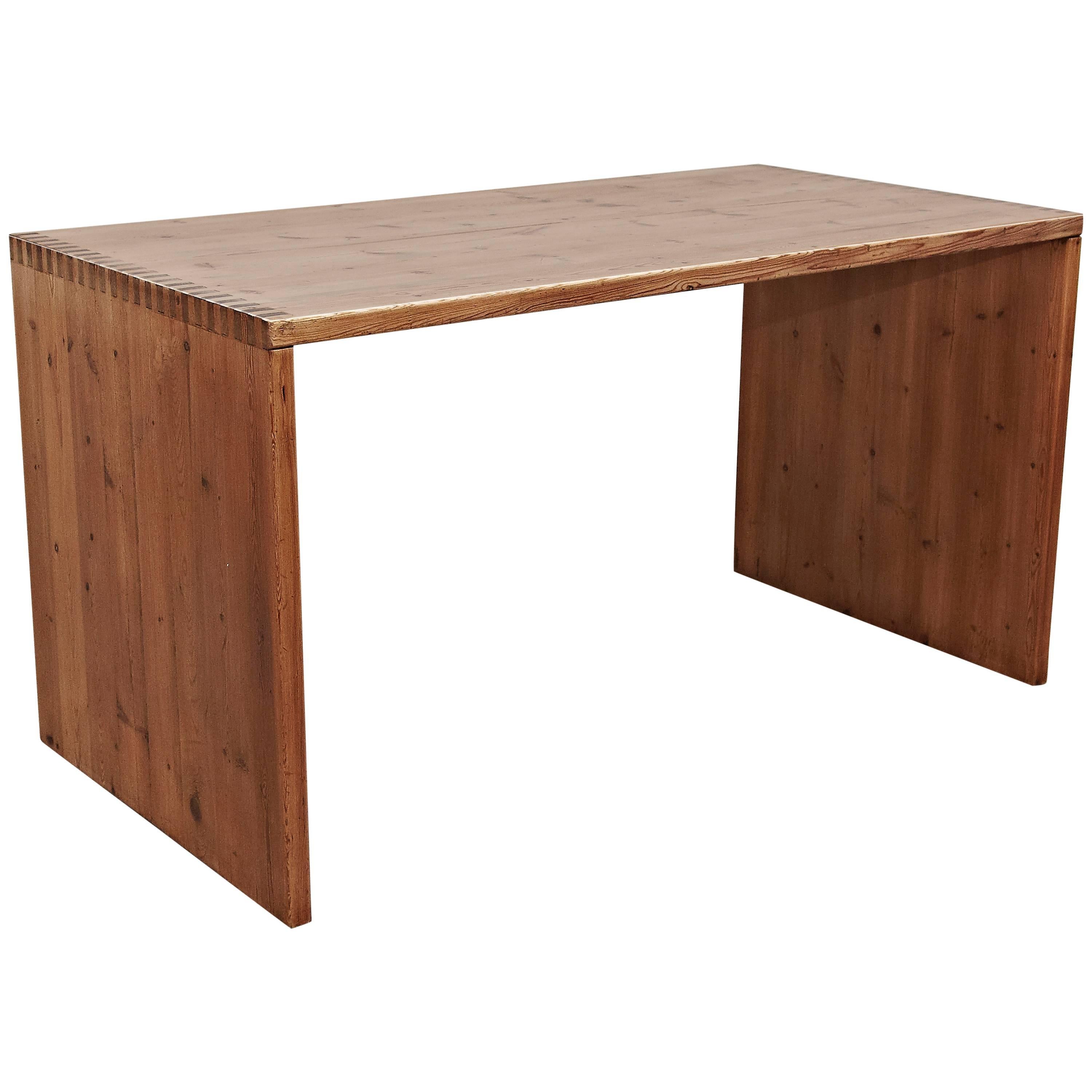 French Mid Century Modern Rational Wood Dining Table, circa 1950