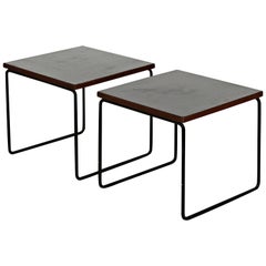 Pair of Pierre Guariche Side Table for Steiner, circa 1950