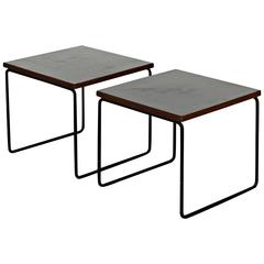 Pair of Pierre Guariche Side Table for Steiner, circa 1950 6