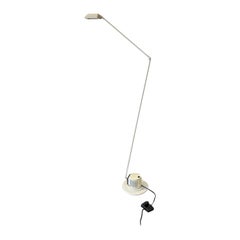 Retro Mid century Post Modern Daphine White Floor Lamp by Lumina