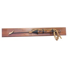 Used Whaling Harpoon Decorative Reproduction on Wood Backing.