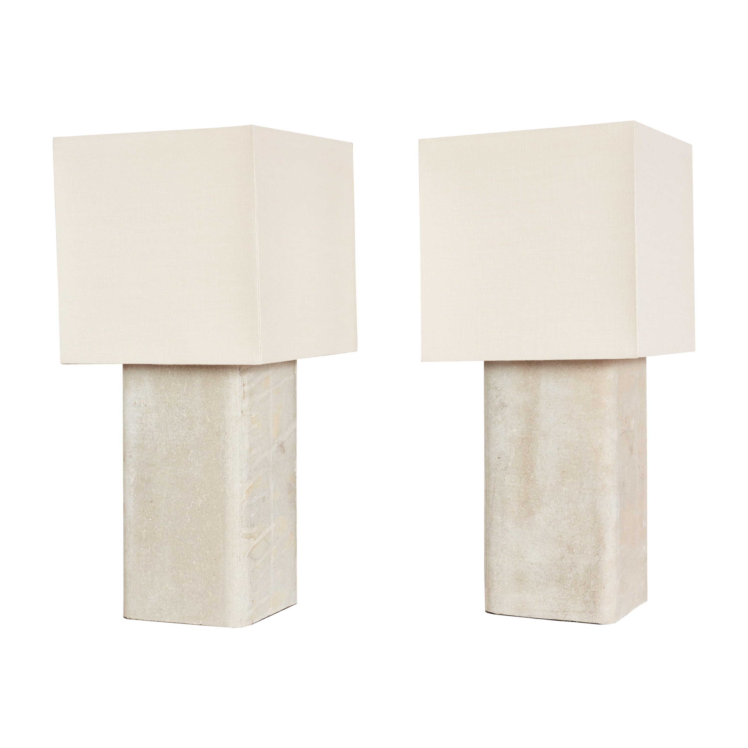 Pair of Tall Willy Guhl Lamps For Sale