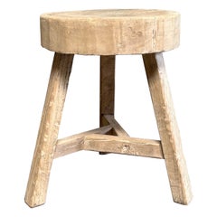 Used Elm Chop Block Table