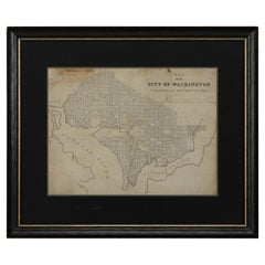 Vintage 1840 Map of the City of Washington Published by William M. Morrison
