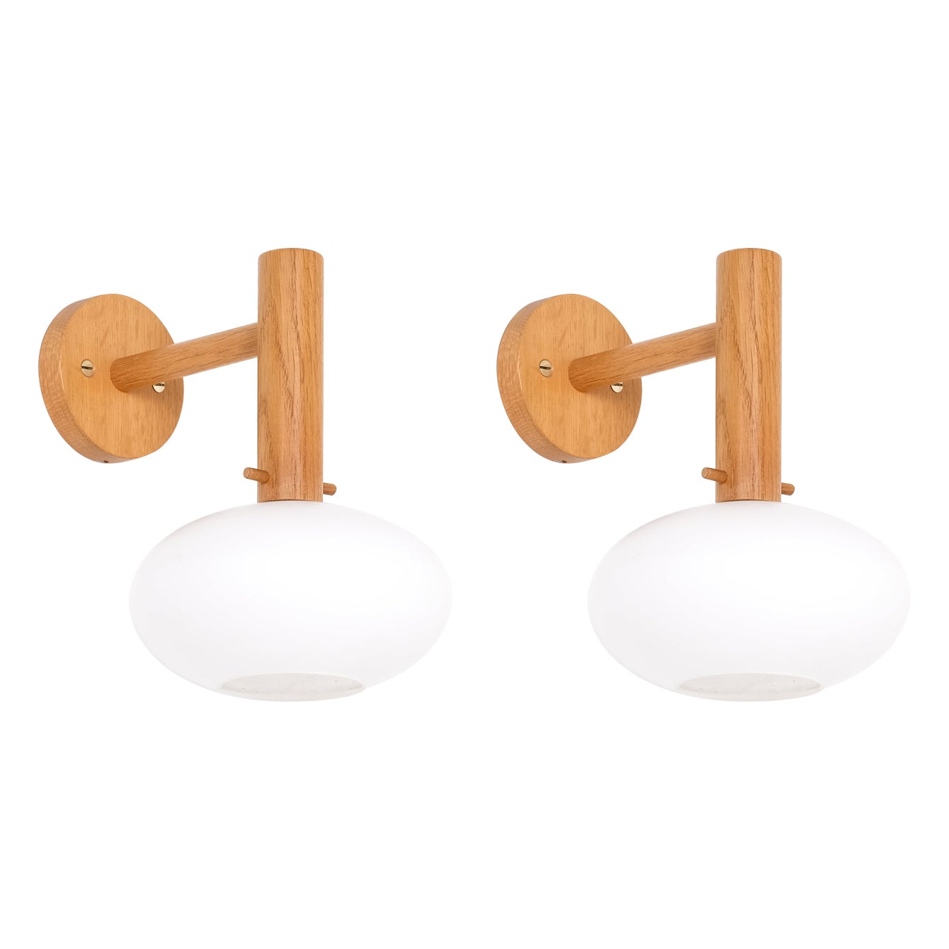 Pair of Wall Lamps by Uno & Östen Kristiansson for Luxus, 1960s For Sale