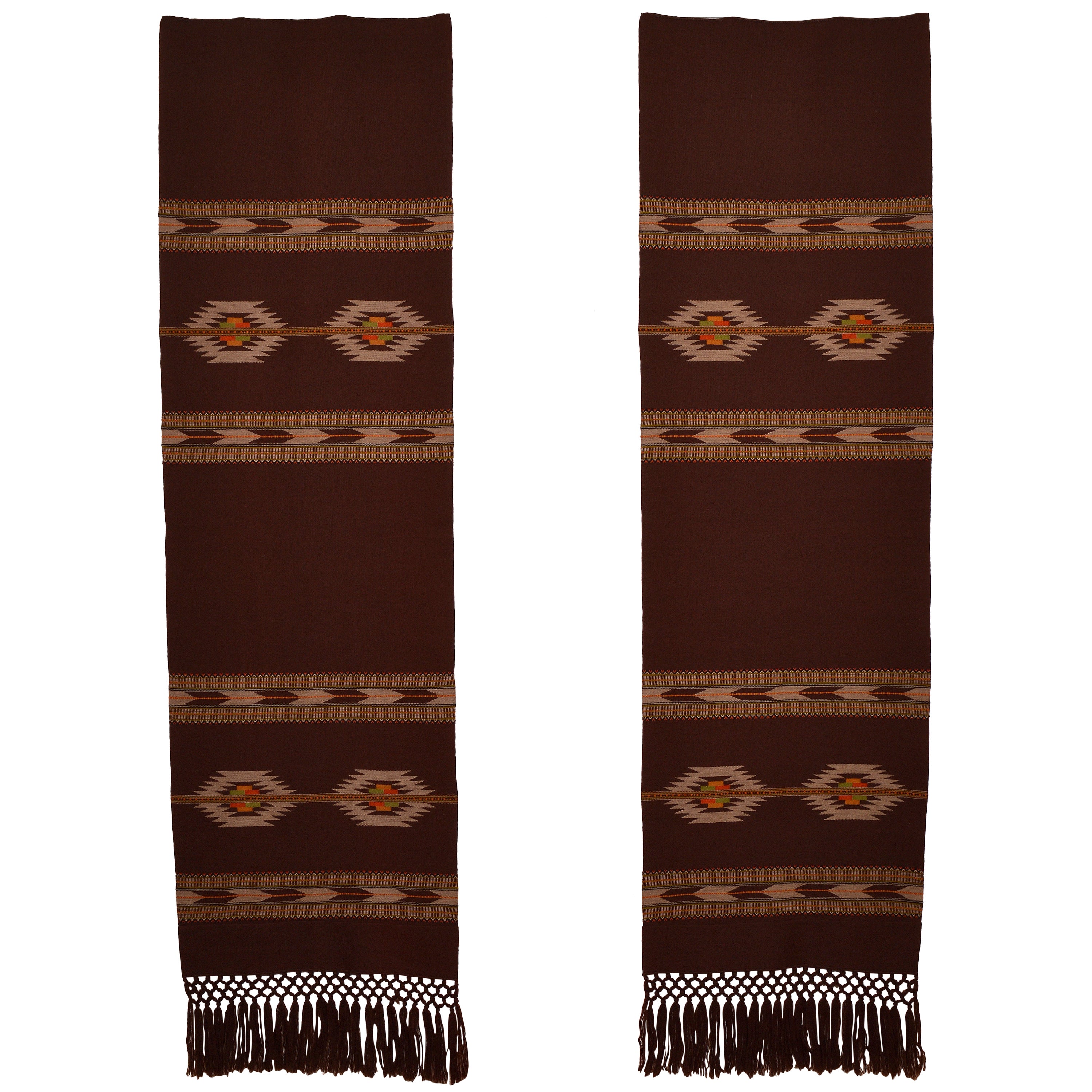Pair of Chocolate Brown Wall Tapestry, Sweden 1960s