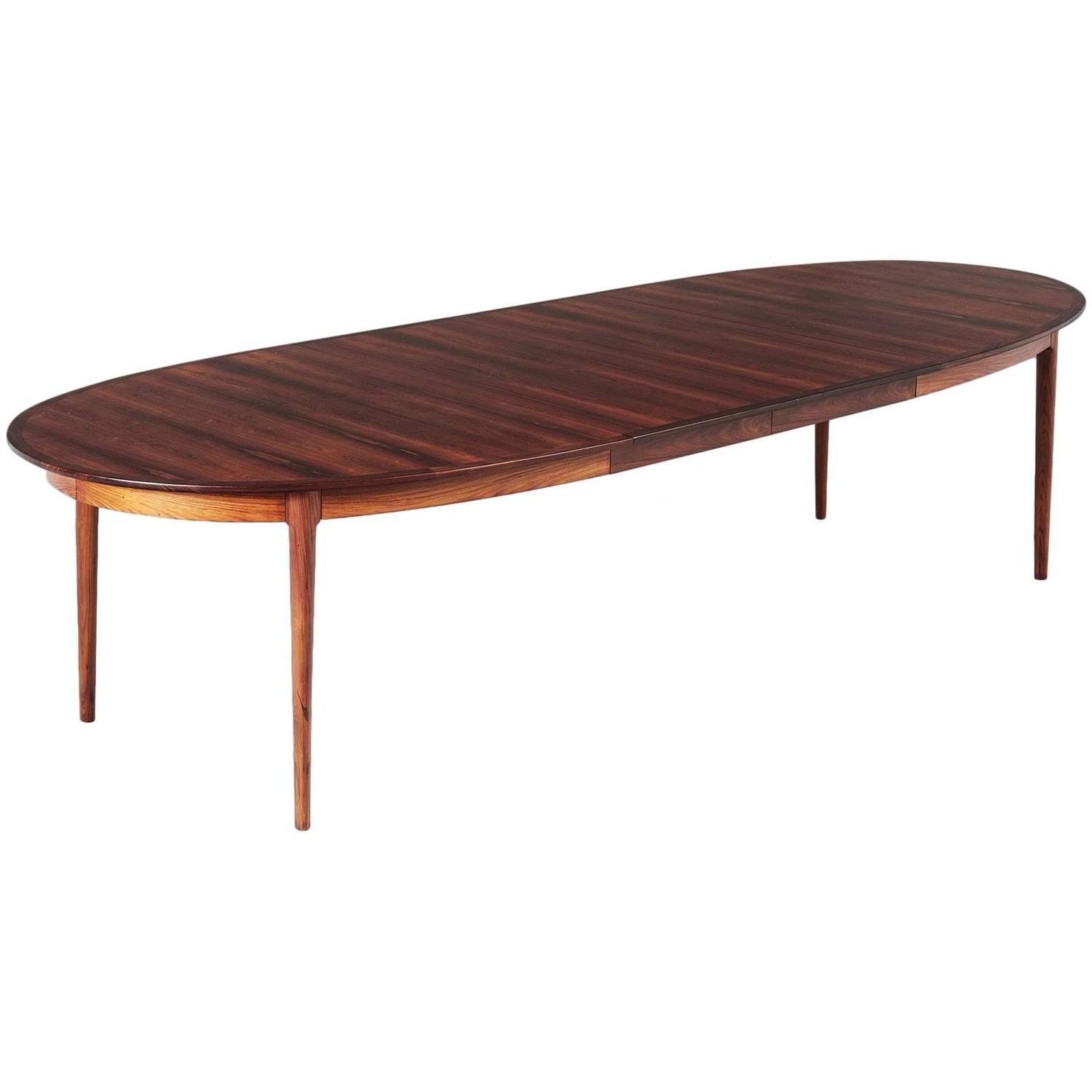 10 ft. Extendable Large Rosewood Table at 1stdibs