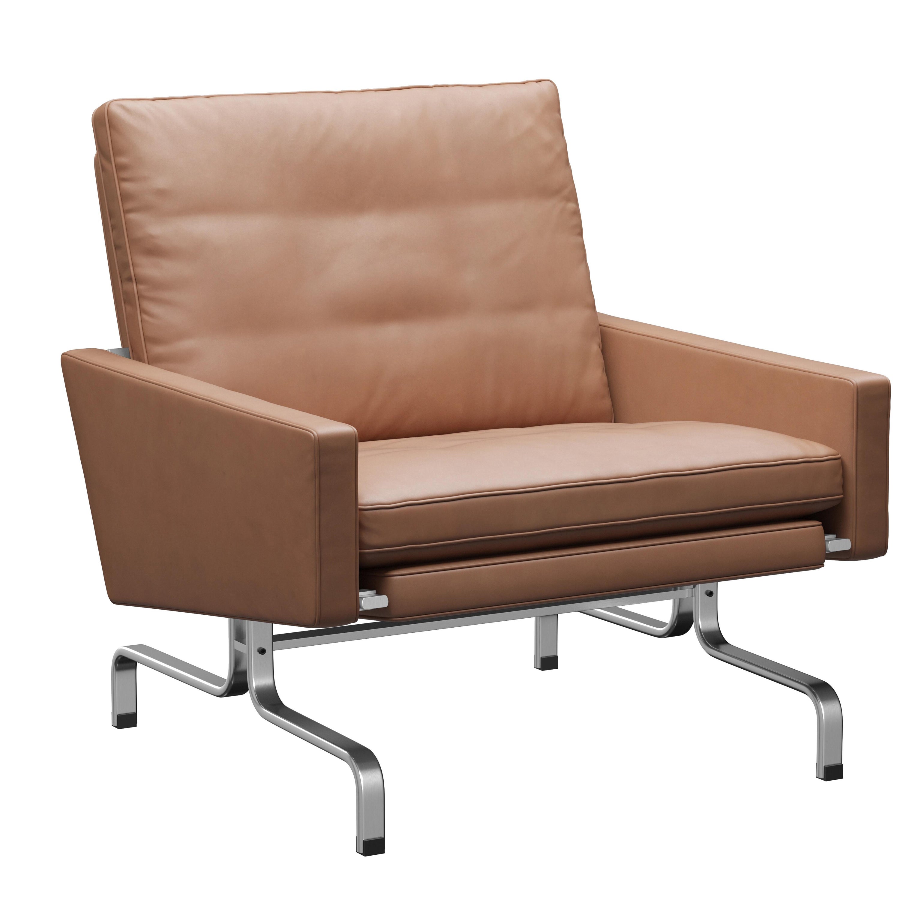 Fauteuil 'PK31' de Poul Kjærholm pour Fritz Hansen en cuir (Cat. 5)