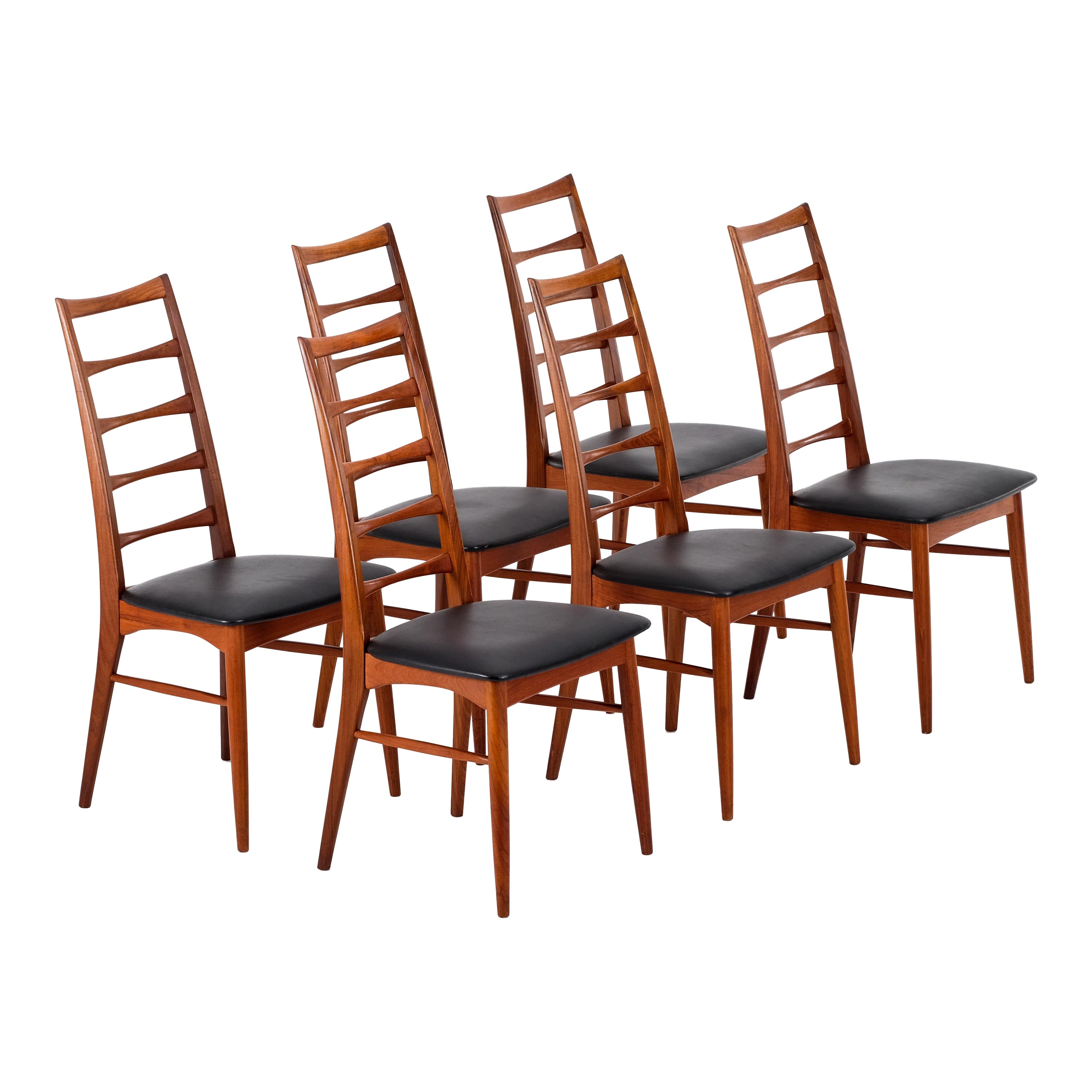 Set of 6 'Lis' chairs by Niels Koefoed, Denmark, 1960s For Sale