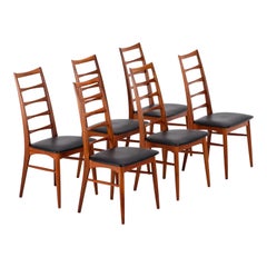 Set of 6 'Lis' chairs by Niels Koefoed, Denmark, 1960s
