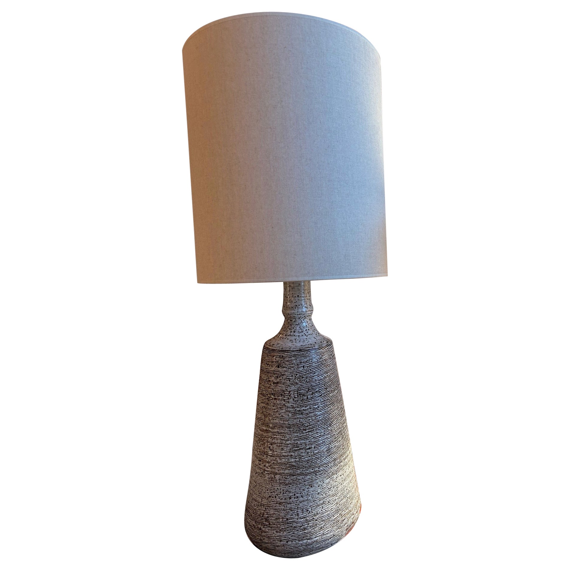 Ceramic lamp signed A. Grandt, Vallauris, France, 1960's For Sale