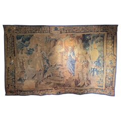 Antique 17th Century Monumental Tapestry/Gobelin Audience with the King in Antiquity