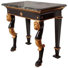 Regency Marble-Top Console Table