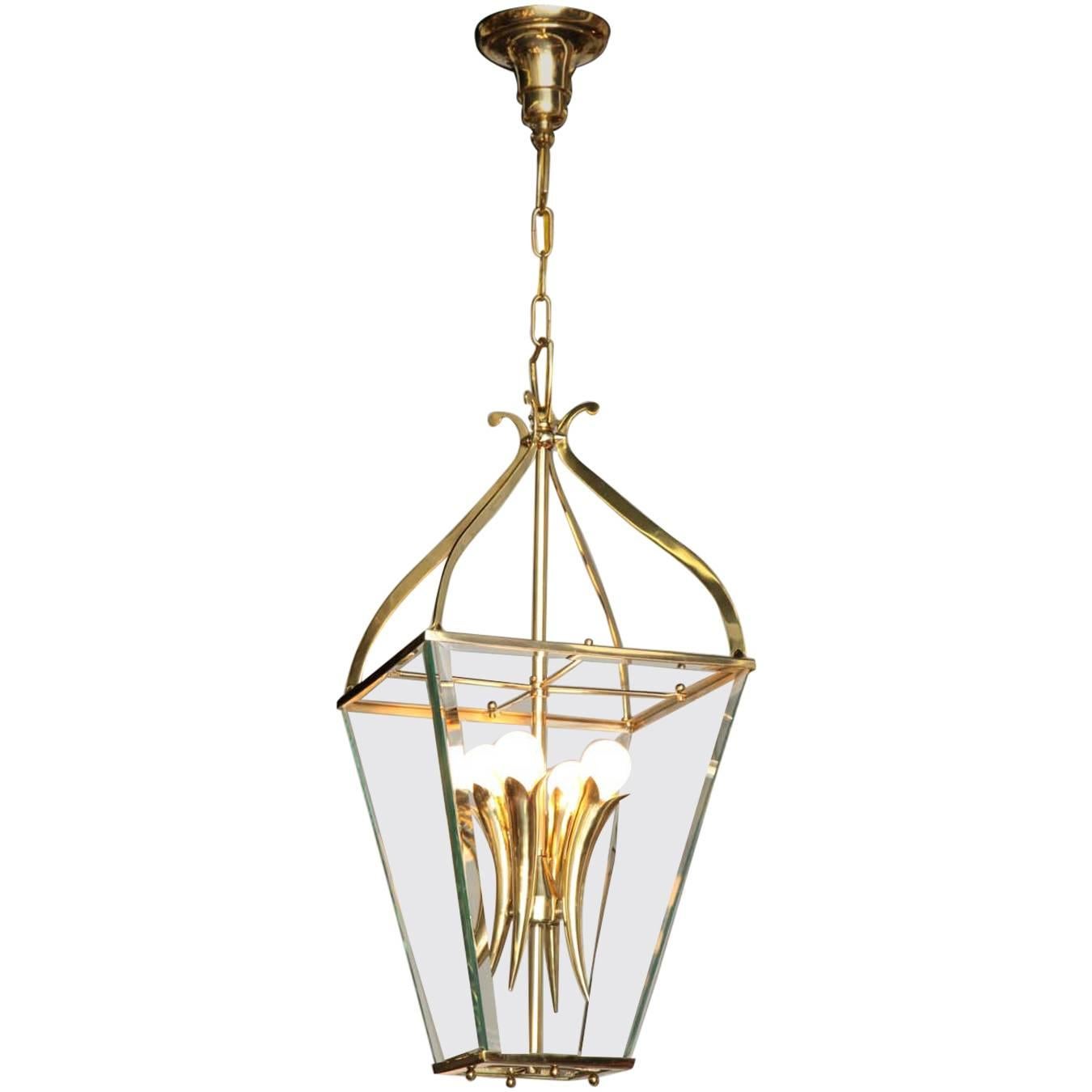 Lantern Fixture Made in Milan by Brusotti For Sale