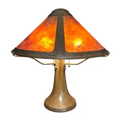 Vintage Mica Lamp Co. Copper And Mica Lamp