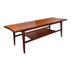 Vintage Mid-Century Solid Teak Coffee Table by Richard Hornby For Fyne Ladye