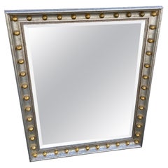 Vintage Italian Silver & Gold Gilt Wall Mirror
