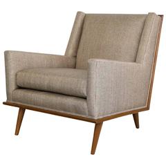 Mid-Century Square Form Lounge Chairs in the Manner of T.H. Robsjohn-Gibbings