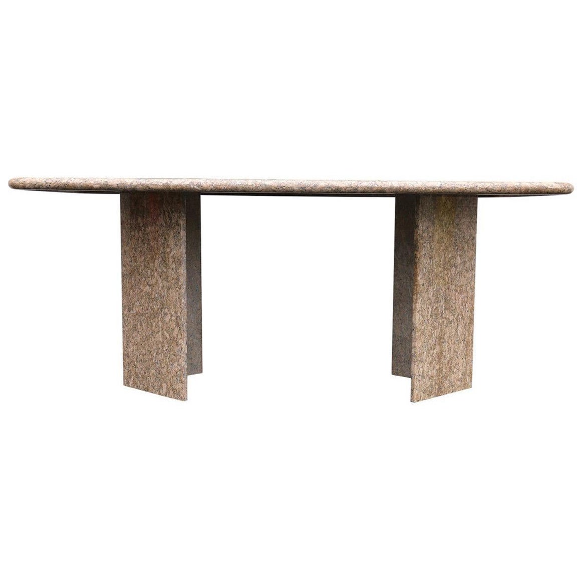 Table de salle à manger italienne vintage en granit, années 1980 en vente