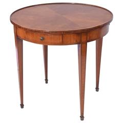 Inlaid Italian Fruitwood End Table, circa 1920s