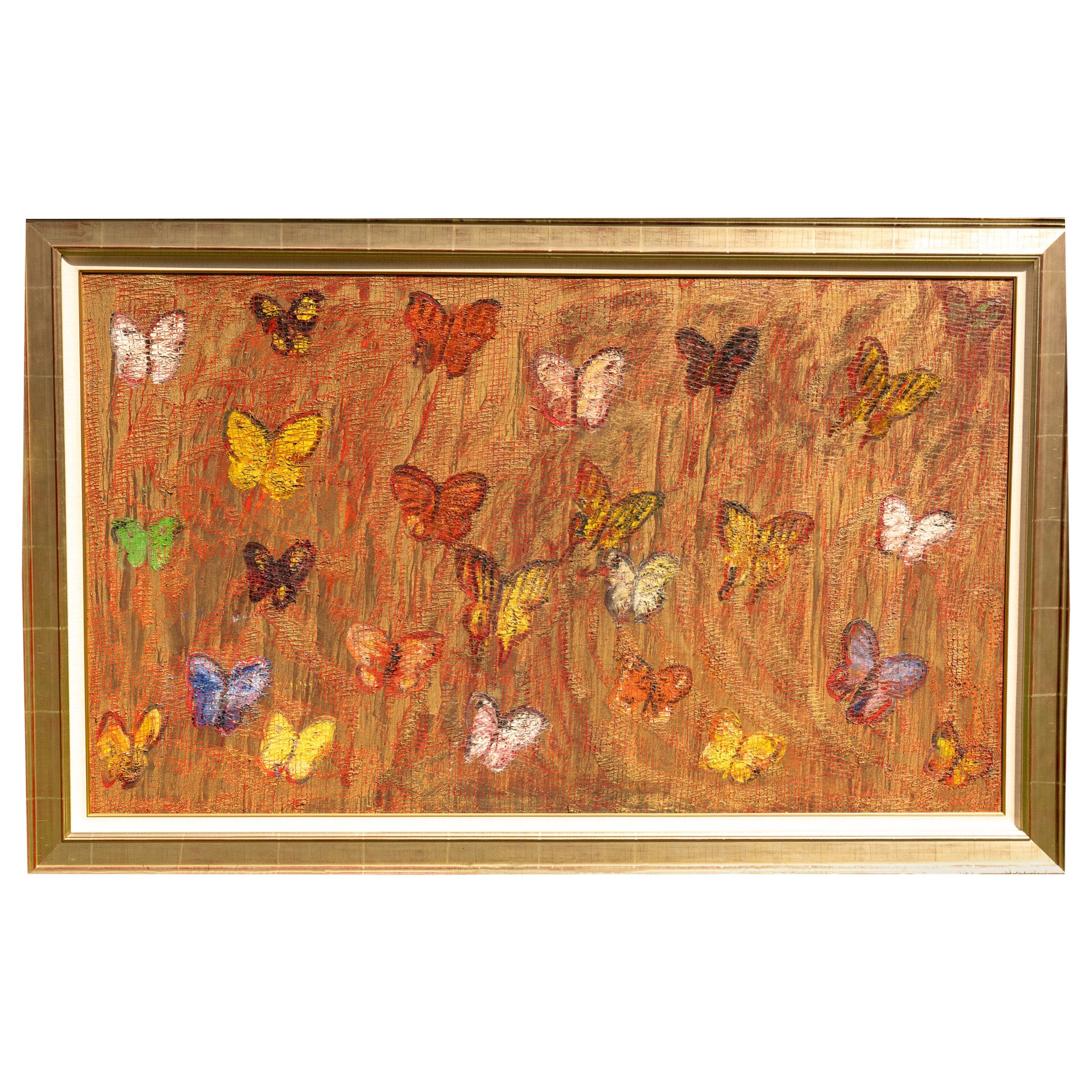 Hunt Slonem 1951       Ascensión roja", óleo sobre lienzo  2008
