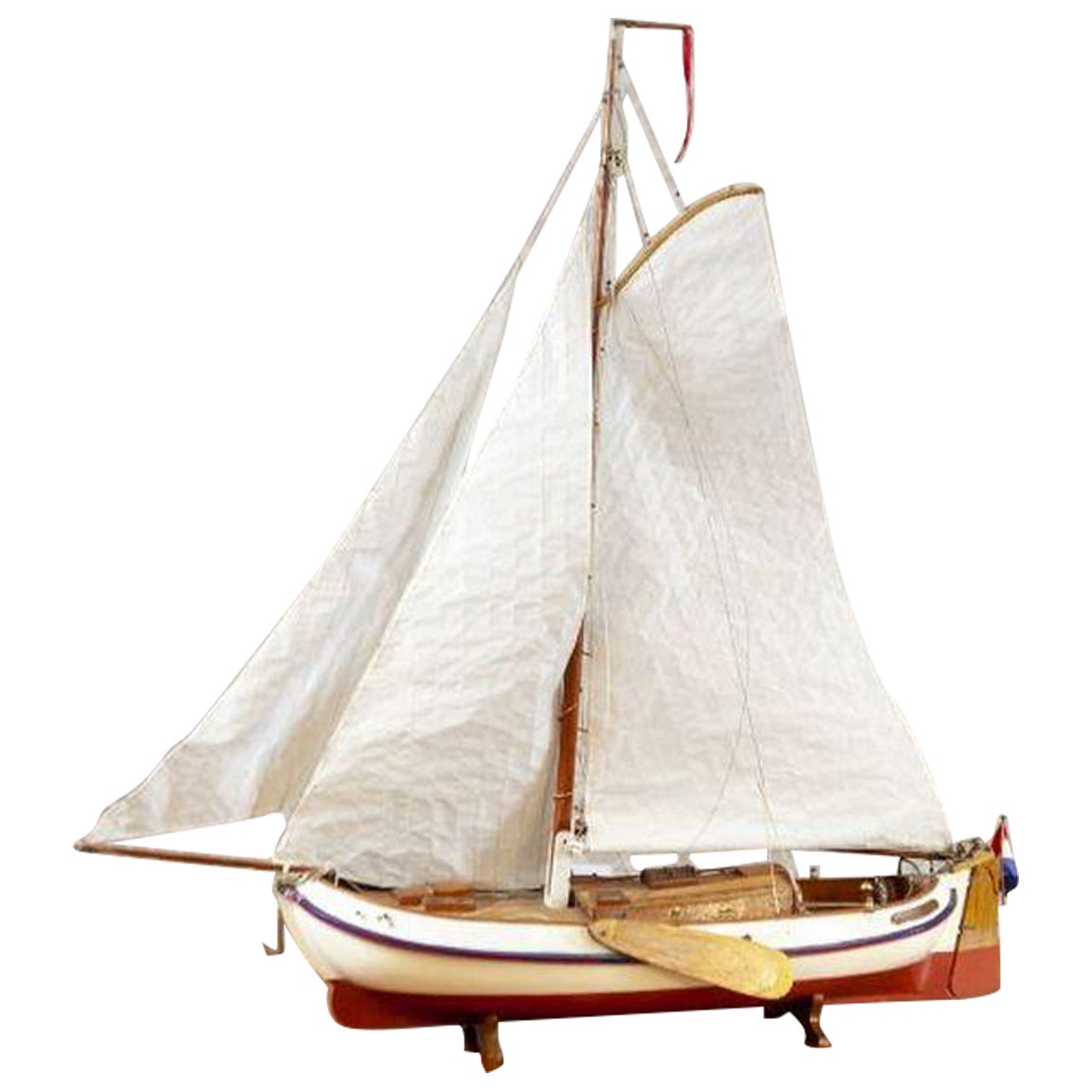 Detailed Model of Dutch Sailing Ship Circa 1930s-1940s For Sale