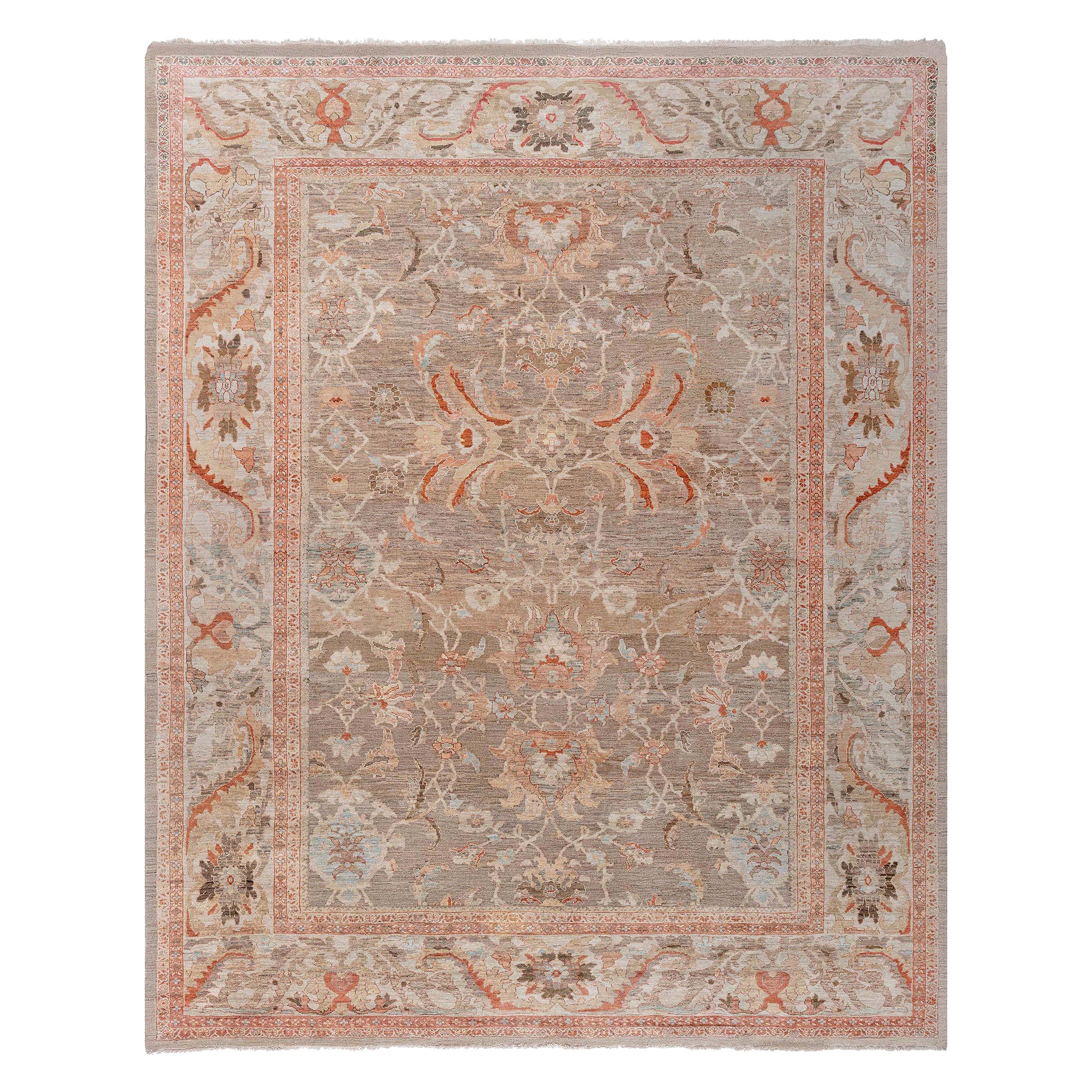 Traditional Inspired Sultanabad Rug by Doris Leslie Blau For Sale