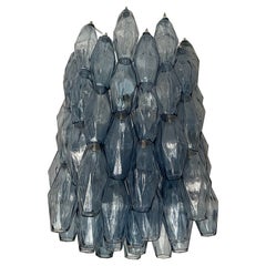 Retro Pendant Lightning Murano Poliedri Glass, Italy