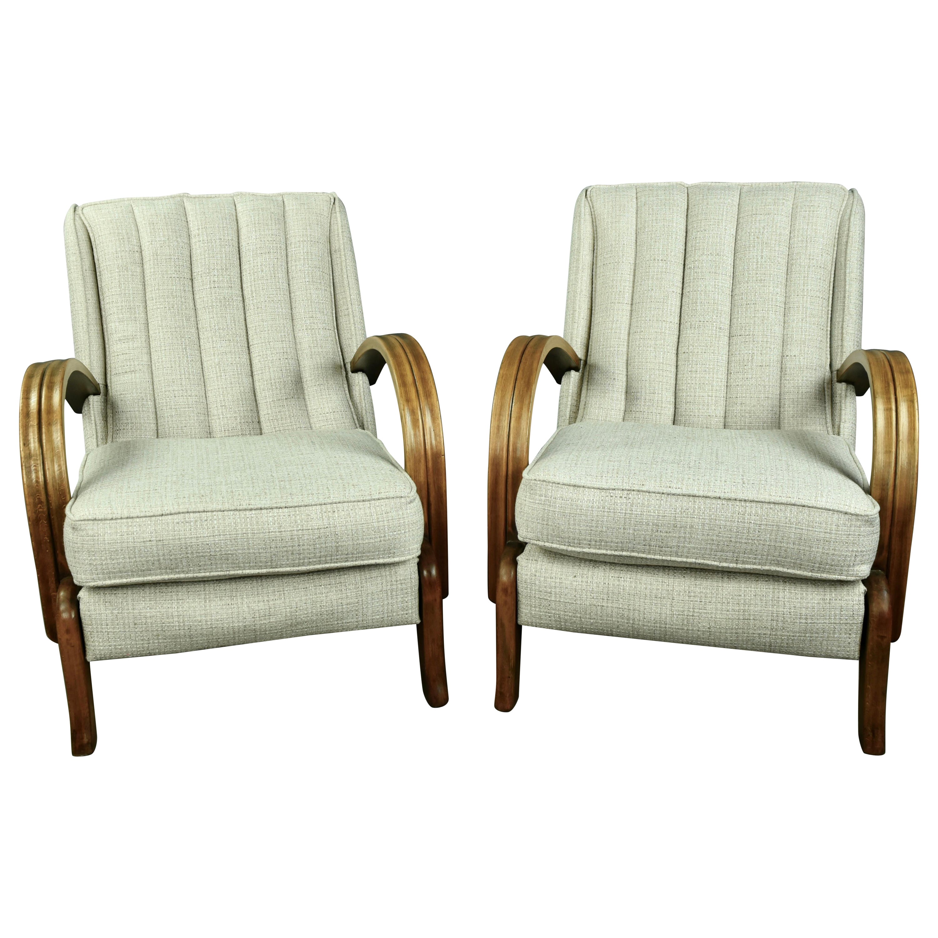 Pair of Vintage mid century retro arm chairs  For Sale
