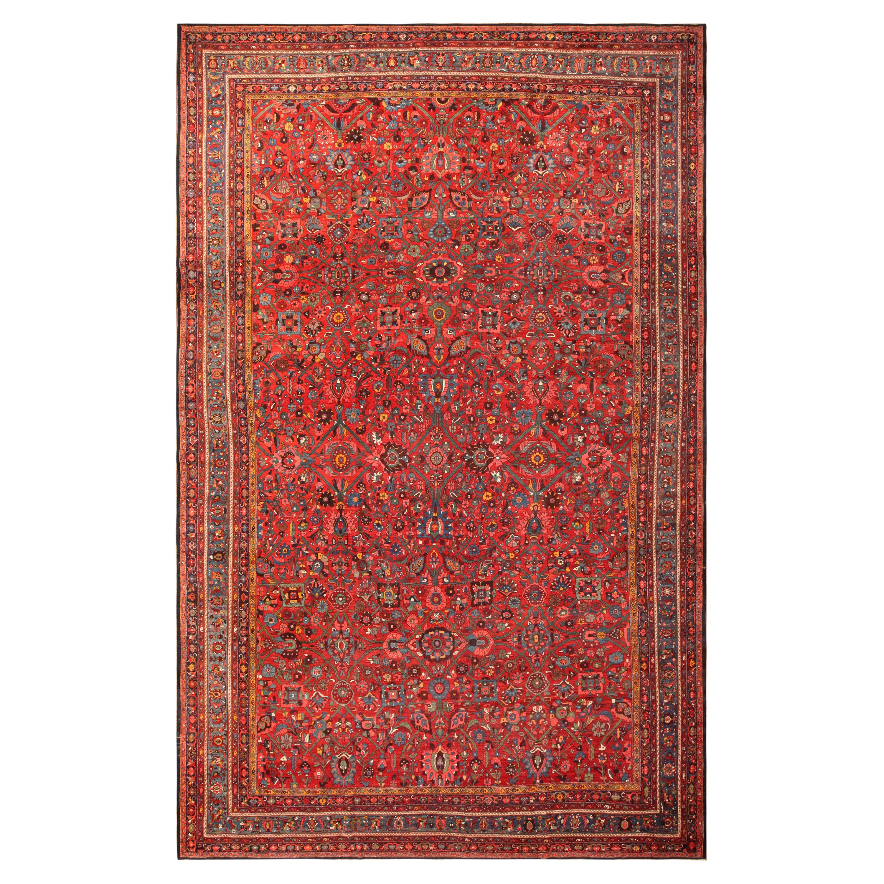 Beautiful Oversized Antique Persian Bidjar Rug 12'10" x 20'3"