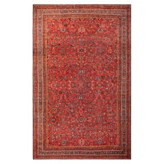 Schöner übergroßer antiker persischer Bidjar-Teppich in Übergröße 12'10" x 20'3"
