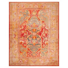 Magnifique tapis turc ancien Ghiordes coloré 12'2" x 16'2"