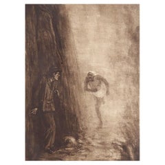 Stampa originale in edizione limitata. Frederick S.Coburn, Racconto delle montagne di pezza