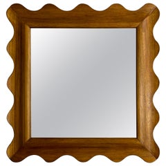 Specchio ondulato in legno XXI Secolo
