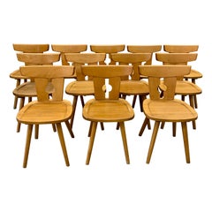 Retro Beech Chalet Chairs