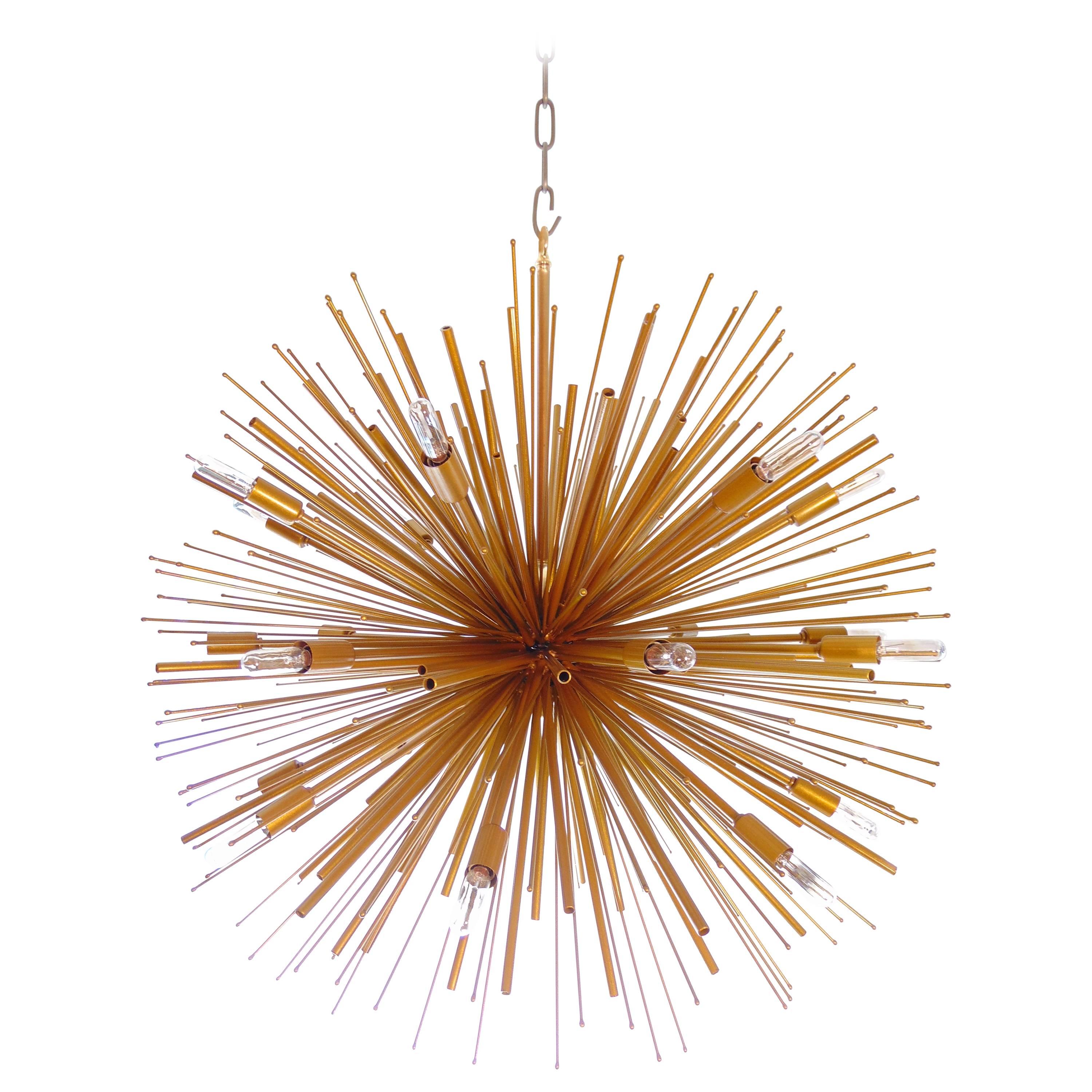 "Full Array" Custom Supernova Chandelier by Lou Blass, hand made in the USA For Sale