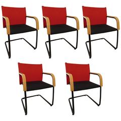 Set of Five AC3 Chairs by Antonio Citterio for Vitra
