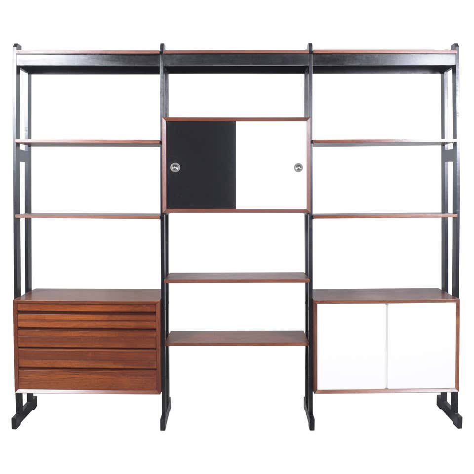 Modular 'Profilsystem' Wall Unit with Diverse Storage Compartments in ...