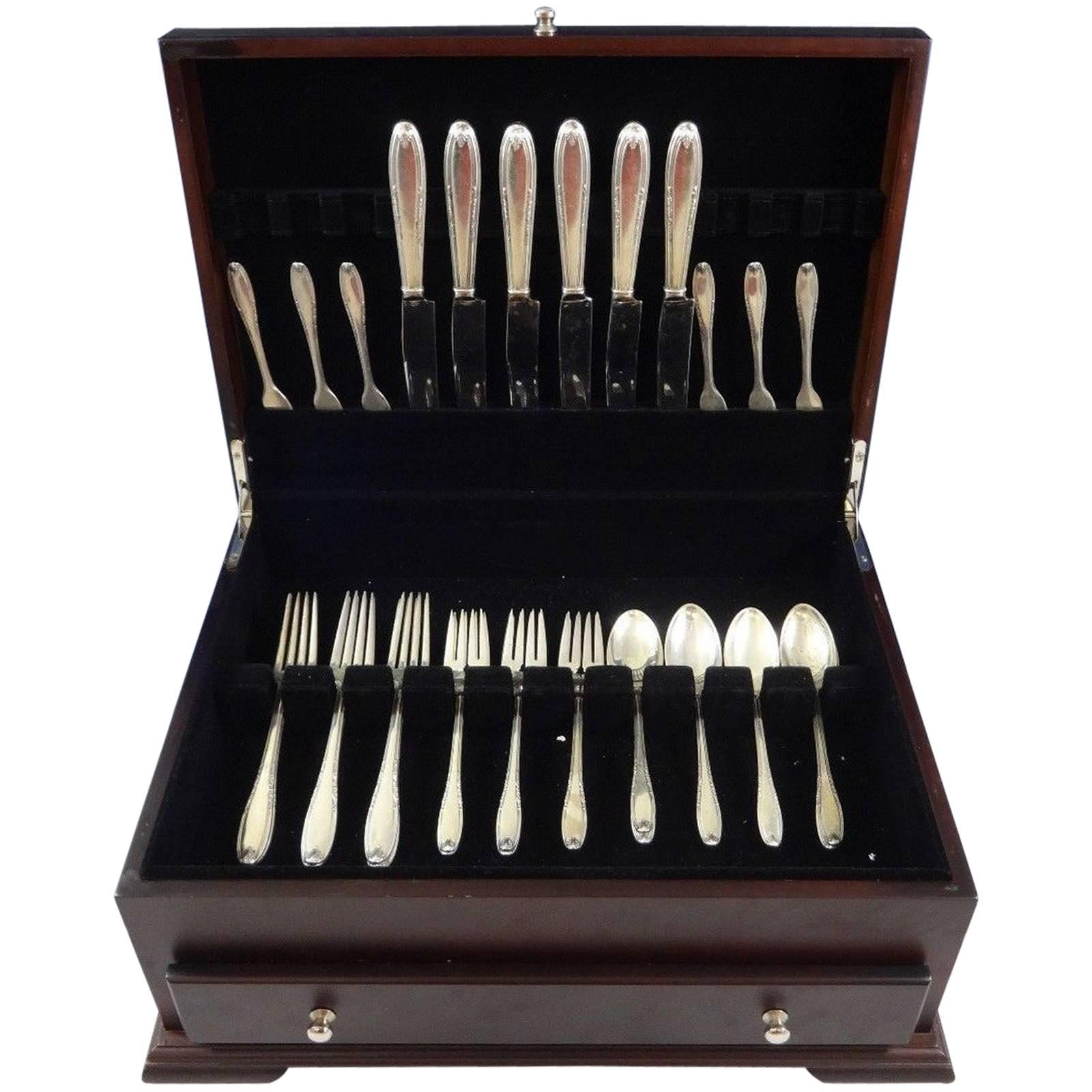 Leonore by Manchester Sterling Silver Flatware Service Set of 30 Pieces